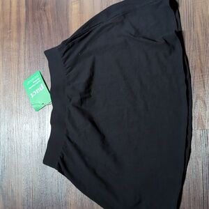 Pact Organic Black Mini Skirt with Pockets NWT